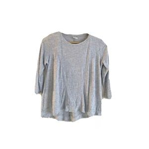 Tresics : SUPER SOFT gray 3/4 baby doll top